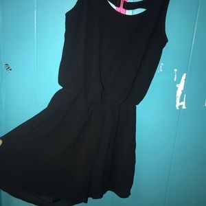 Black & Pink cutout romper